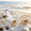 Nature Inspired Leaf Shaped Open Bangle Polished Gold Tone With Ribbed Leaf Accent Statement Jewelry For Womens Minimalist - Image 3