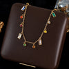316L Stainless Steel Clover Flower Zircon Necklace For Women Clavicle Neck Chain Jewelry Gift - Image 7
