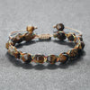 Handmade Bohemian Women Bracelets 8mm Cut Surface Tiger Eye Stone Jasper Amethyst Beads Bracelets Men Yoga Jewelry Gifts - Image 4