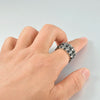 1PC Steel Metal Glossy Rings for Men Geometric Width Signet Square Finger Punk Style Ring Jewelry Gifts - Image 3