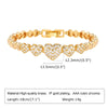 Head Charm Cuban Chain Bracelets for Women Girls,Chic Heart Bling CZ Stone Gold Color Metal Link Cuff Bracelet Wristband - Image 8