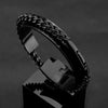 Locomotive Men Punk Rock Bicycle Chain Bracelet Gold Plated Stainless Steel Magnet Button Male Jewelry Gifts - Image 2