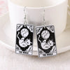 Rectangular Double Sided Tarot Cat Acrylic Earrings Halloween Magic Divination Animals Epoxy Pendant Earring for Women Jewelry - Image 23