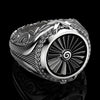 Silver Ring Punk Gear Men's Gold Ring Party Wedding Glamour Jewelry Gift - Image 6