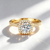 Heart Ring Set with Diamonds Open Ring Women's Silver Adjustable Wedding Ring Jewelry - Image 17