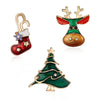 Rinhoo Xmas Enamel Zircon Elk Deer Brooch Pins For Women Men Christmas Animal Year Gift Jewelry - Image 9