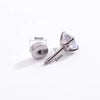 Stainless Steel Crystal Flat Back Stud Earrings 4 Prong Setting 2mm to 10mm 1 Pair - Image 11