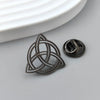 Intricate Gold-Plated Stainless Steel Celtic Triquetra Brooch – Styling Meaningful Gifts - Image 3