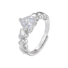 heart jewelry sets Cubic zirconia heart connector bracelet for women Brass necklace party Jewelry - Image 9