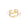 Bohemian Stainless Steel Plated Gold Rings Sets Crystal Star Moon Flower Butterfly Constellation Knuckle Finger Ring for Women - Image 11