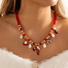 Charm Santa Claus Snowman Christmas Tree Snowflake Pendant Necklace For Women Christmas Gold Color Metal Choker Party Jewelry - Image 10