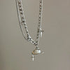 Stainless Steel Star Planet Pendant Earrings Necklace for Women Imitation Pearl Drop Earrings Jewelry Gifts - Image 7