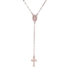 Vintage Christian Cross Bohemia Religious Rosary Pendant Necklace for Women Charm Jewelry Gifts - Image 3