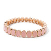 6x8mm Enamel Crystal Bracelets For Women Gold Color Zirconia Rhombus Bead Elastic Bangle - Image 18
