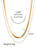 Stainless Steel Flat Snake-Chain Necklace in Multiple Styles - Image 24
