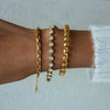 Classic Gold Color Plated Spiral Multi-Layer Surround Telephone Line Open Bracelet Stainless Steel Jewelry - Image 4