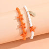 Starfish Anklet Chain Women Conch Shell Boho Leg Bracelet Beads Flower Jewelry Beach - Image 6