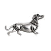 Metal Animal Brooches Set Cat With Fish Charm Dachshund Dog Lion Leopard Fox Rhinestone Lapel Pins Retro Clothing Decor Badge - Image 2