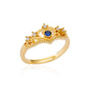 Zircon Double Star Rings For Women Gold Color Stainless Steel Opening Stars Finger Ring Wedding Party Aesthetic Jewelry Gift - Image 25