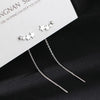 Stainless Steel Gold Color Long Tassel Earrings for Women Simple Geometric Unique Korean Earrings Wedding Jewelry Gifts - Image 16