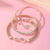 Metal Adjustable Double Heart Bracelet for Women Men Mesh Chain Link Bracelet Jewelry Anniversary Birthday Lovely Gift - Image 7