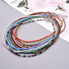 Color Crystal Glass Necklace Statement Short Chain Necklace For Women 3mm Crystal Glass Beads Chain Necklaces Jewelry - Image 1
