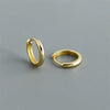 Silver Simple Matte Bohemian Round Ear Buckle for Women Punk Unisex Rock Hoop Earring Jewelry Accessories - Image 10