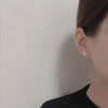 Silver Korean Version Pearl Earrings French Style Elegant Temperament Accessory for Women - Image 5