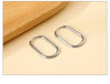 Two-Piece Clip-On Hoop Earrings with Oval Profile - Image 21