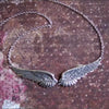 Alloy Angel Wing Choker Necklace with 48 cm Chain and 4.5 cm Extension - Image 2