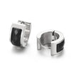 Hoop Earrings for Women Stainless Steel Semi-circle Colorful Crystal Glass Earring Women's Wedding Ear Jewelry - Image 23