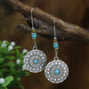 39 Styles Bohemian Vintage Tibetan Silver Geometric Drop Earrings For Women Ethnic Blue Stone Tassel Dangle Earrings Jewelry - Image 37