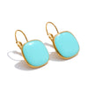 Joyful Candy Multicolor Enamel Square Hoop Earrings Golden Plated Stainless Steel Spring Summer Jewelry - Image 9