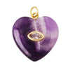 Heart Drop Shape Pendant Necklace,Amethyst Turquoise Red Black Agate Jade Agate Amethyst Amazonite Jewelry Supplies - Image 15