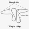 Geometric Chunky Stainless Steel Bracelets Bangles For Women Men Accessories Silver Color Wrist Jewelry No Fade Bangle - Image 20
