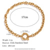 Slingshot Buckle Paper Clip Chain Bracelet Gold Plated Women's Hand Bracelets 316L Stainless Steel Jewelry - Image 8