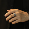 Qeenkiss Silver Vintage God Hand Ring for Men Jewelry Birthday Wedding Party Boyfriend Father Gift - Image 5