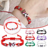 Woven Butterfly Flower Cord Bracelet with Adjustable Length - Image 22