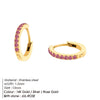 Stainless Steel Birthstone Earrings Minimalist Huggie Hoop Earrings For Women Unisex earrings for women jewelry - Image 14