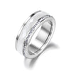 Titanium Steel and Ceramic Ring with Cubic Zirconia in US Sizes 6 to 9 - Image 10