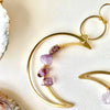 Moon phase earrings Crescent moon Space Sun and moon amethyst Witchy Boho Hippie jewelry women gift - Image 5
