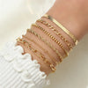 Five-Piece Resin Bead Bracelet Set with Round Charms and Elastic Bands - Image 43