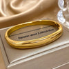 Glossy Color Thick Bracelet Stainless Steel Bangle for Women Cuff Wirstband Smooth Charm Bracelets Jewelry Gift - Image 11