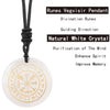 Crystal Mysterious Viking Compass Symbol Pendant Guardian Style Men's and Women's Jewelry Necklaces - Image 18
