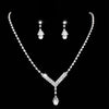 Rhinestone Necklace and Drop Earring Set in Multiple Color Styles - Image 21
