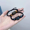 Cute Cat Couple Bracelet Imitation Wood Crystal Braided Children Bracelet Jewelry Accessories - Image 4