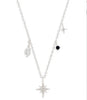 Style Silver Clavicle Necklaces Simple Set with 5 Claw Set Irregular Zirconia Pendant Necklace - Image 22