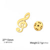 Stainless Steel Gold Color Women Brooch Crown Bee Butterfly Sun Snowflake Musical Note Badge Lapel Pin Accessories - Image 17