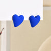 Koean Candy Color Acrylic Love Eardrop Simple Design Geometric Heart Party Jewelry Earrings Ear Studs All-match EarStuds - Image 4