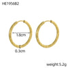 Carlidana Vintage Irregular Hammered Huggie Hoop Earrings Pvd Gold Plated Jewelry Stainless Steel Earrings Women Gifts - Image 9